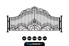 Ornamental Gate Illustrations Product Image 1