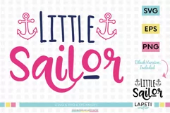 Little sailor svg, sailor girls, sailor birthday svg Product Image 1