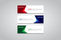 Vector abstract design web banner template Product Image 1
