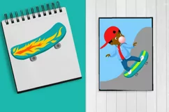 African American Kids, Skateboarding, Sportive kids Product Image 3