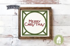 Merry Christmas SVG Files, Art Deco Christmas SVG Product Image 1