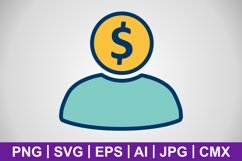 Vector Banker Icon Product Image 1