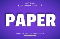 Paper Cut Realistic 3D Illustrator Text Style Effect Product Image 1