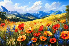 Nature Painting Background Wallpaper Product Image 1