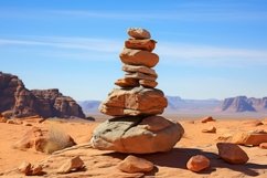 Stone Stacking Background Wallpaper Product Image 1