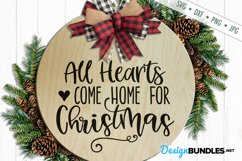 All Hearts Come Home For Christmas SVG | Christmas SVG Product Image 1