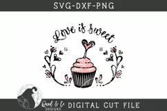 Love Is Sweet SVG, Valentine's Day SVG Product Image 2