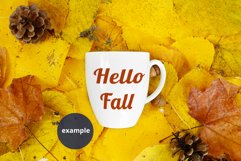 Autumn Bistro mug mockup, Fall mug PSD mockup Smart Object Product Image 2
