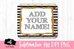 Mouse Pad Monogram Sublimation Design Product Image 1