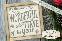 Most Wonderful Time of the Year SVG DXF Files Product Image 1
