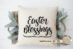 Easter svg Christian Faith svg Easter wood sign pillow diy Product Image 1