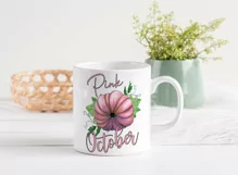 Pink October Sublimation | Breast Cancer Awareness | Pumpkin Product Image 2