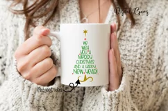 We wish you a Merry Christmas and a happy new year tree Product Image 2