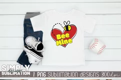 Bee Mine Kids Sublimation Valentines Png T-shirt Design Product Image 4