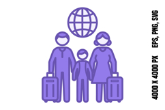 Colored Migrants Icon Product Image 1