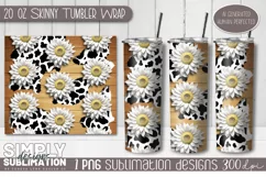 3D Seamless Sublimation Skinny Tumbler Wrap| 20oz | Png Product Image 1