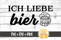 Ich Liebe Bier - Oktoberfest SVG PNG DXF Cut Files Product Image 2