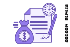 Colored Loan Icon Product Image 1