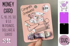 Graduation Money card | Paper cutting | Money card SVG Product Image 1