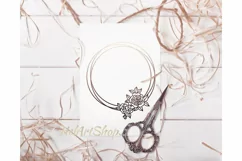 Flower Frame SVG, Flower Wreath svg, Wreath SVG file Product Image 2