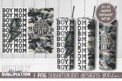 Boy Mom Camo Sublimation Tumbler Wrap Png Product Image 1