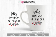 Frases Pascua SVG - Feliz Domingo de Pascua SVG Product Image 1
