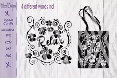 Summer cut file, flowers Bag svg, pillow svg, girls cut file Product Image 3