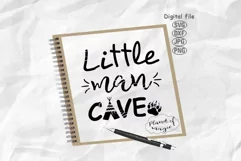 Little Man Cave Svg, Little Man Svg, Boy Quote Svg, Boy Sign Product Image 1