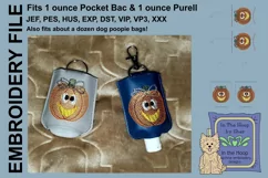 ITH Prim Pumpkin Hand Sanitizer Holder - Key Fob Product Image 1