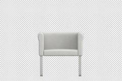 Isometric Arm Chair 3D isolated render Product Image 1