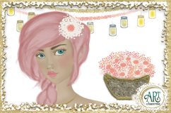 Camping Party Clip art design , Glamping at summer nights Product Image 3