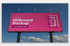 Billboard Sign Mockup Front View Product Image 1