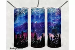 Northern Lights Tumbler Design for 20oz Skinny Cup Product Image 1