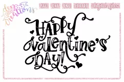 Happy Valentine's Day - SVG DXF PNG - Digital Craft File Product Image 1