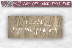 Wedding Sign SVG, Please Sign Our Guestbook SVG, Wedding SVG Product Image 1