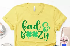 Bad & boozy - St. Patrick's Day SVG EPS DXF PNG Product Image 3