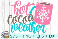 Hot Cocoa Weather SVG DXF PNG EPS Cut Files Product Image 1