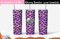 Valentines day Heart frame 20 Oz. Skinny Tumbler sublimation Product Image 2