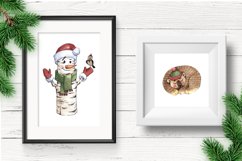 Merry Christmas watercolor png Product Image 5