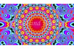 Abstract fractal multi-colored symmetrical background. Product Image 1