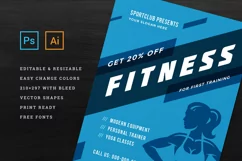 Fitness & Gym Sports Flyer Template Product Image 4