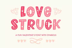 Love Struck, Thick Valentine's Heart Font - Free Font Of The Week Product Image 1