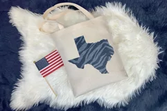 Political divisions of the US. Denim with tiger skin print Product Image 4