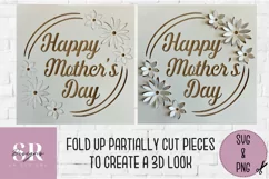 3D Floral Mother’s Day card | Paper cutting | Mother’s Day Product Image 5