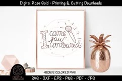 I Came I Saw I Contoured - Funny Cosmetics SVG, Makeup SVG Product Image 1