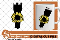 Hair Clipper svg, Sunflower svg, Hair Stylist, Hairdresser Product Image 2