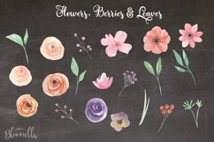 Watercolor Create Your Own Arrows Floral Clipart DIY Elements Flowers Set 60 Pieces Feathers Product Image 6