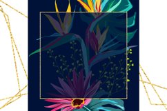 Wedding invitations. Tropical flowers. Sublimation PNG Product Image 3