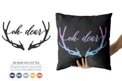 Oh Dear SVG Files - Christmas Deer SVG Product Image 1