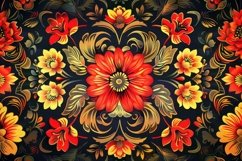 Traditional Floral Pattern Background Wallpaper Product Image 1